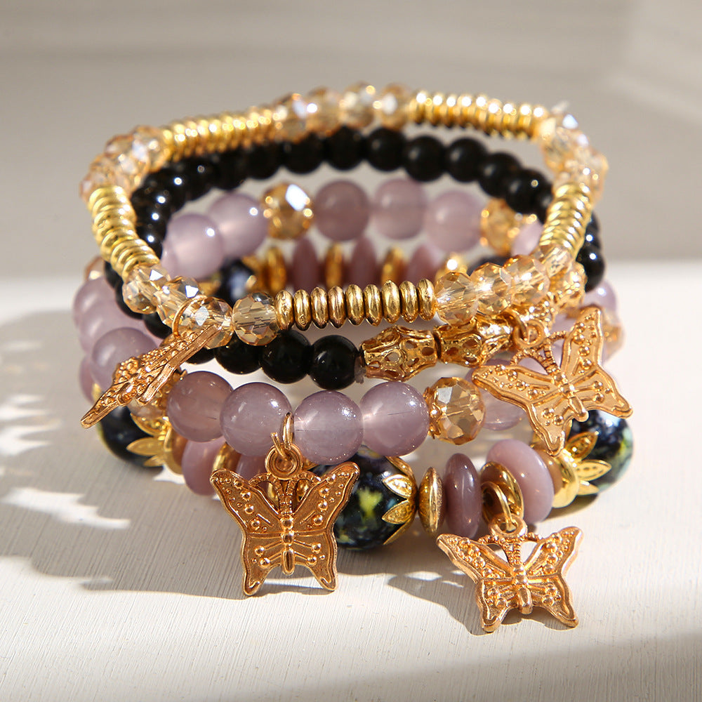 Wholesale Four Piece Butterfly Bracelet