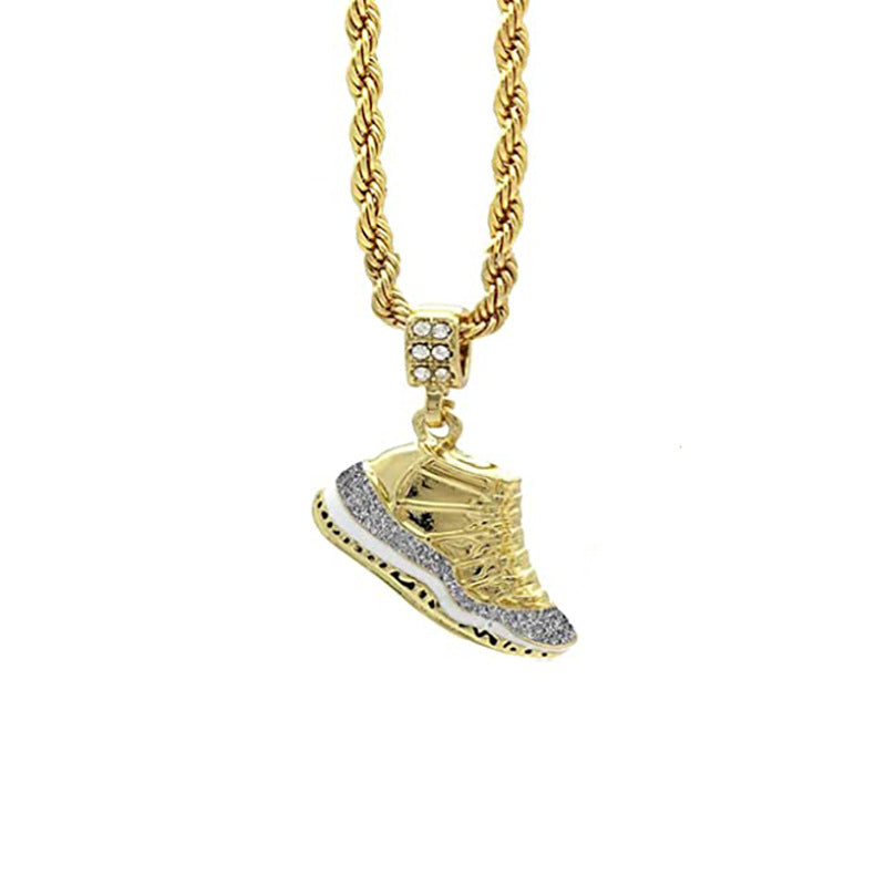 Wholesale Basketball hip-hop men' s accessories retro necklace