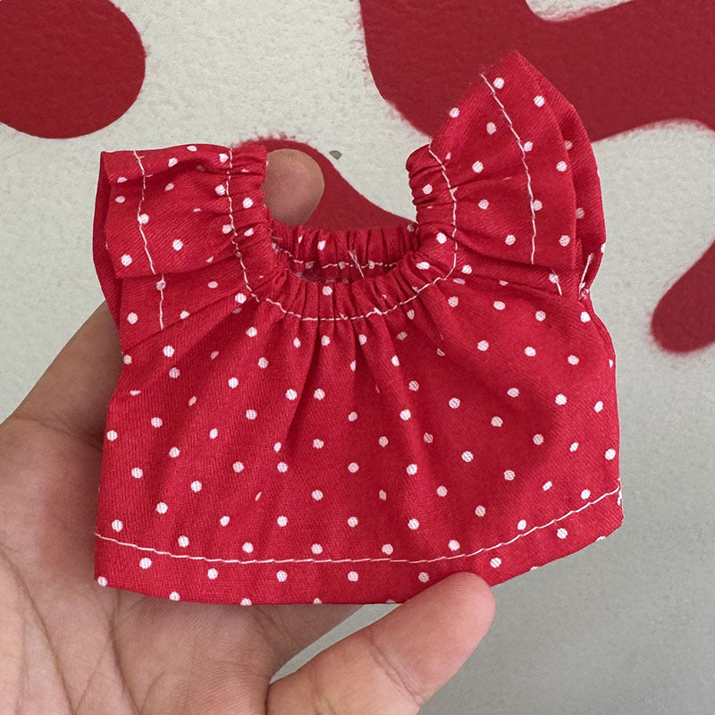 Wholesale Little Skirt  Can Wear Floral Dress 10cm Pendant Doll Clothes Accessories