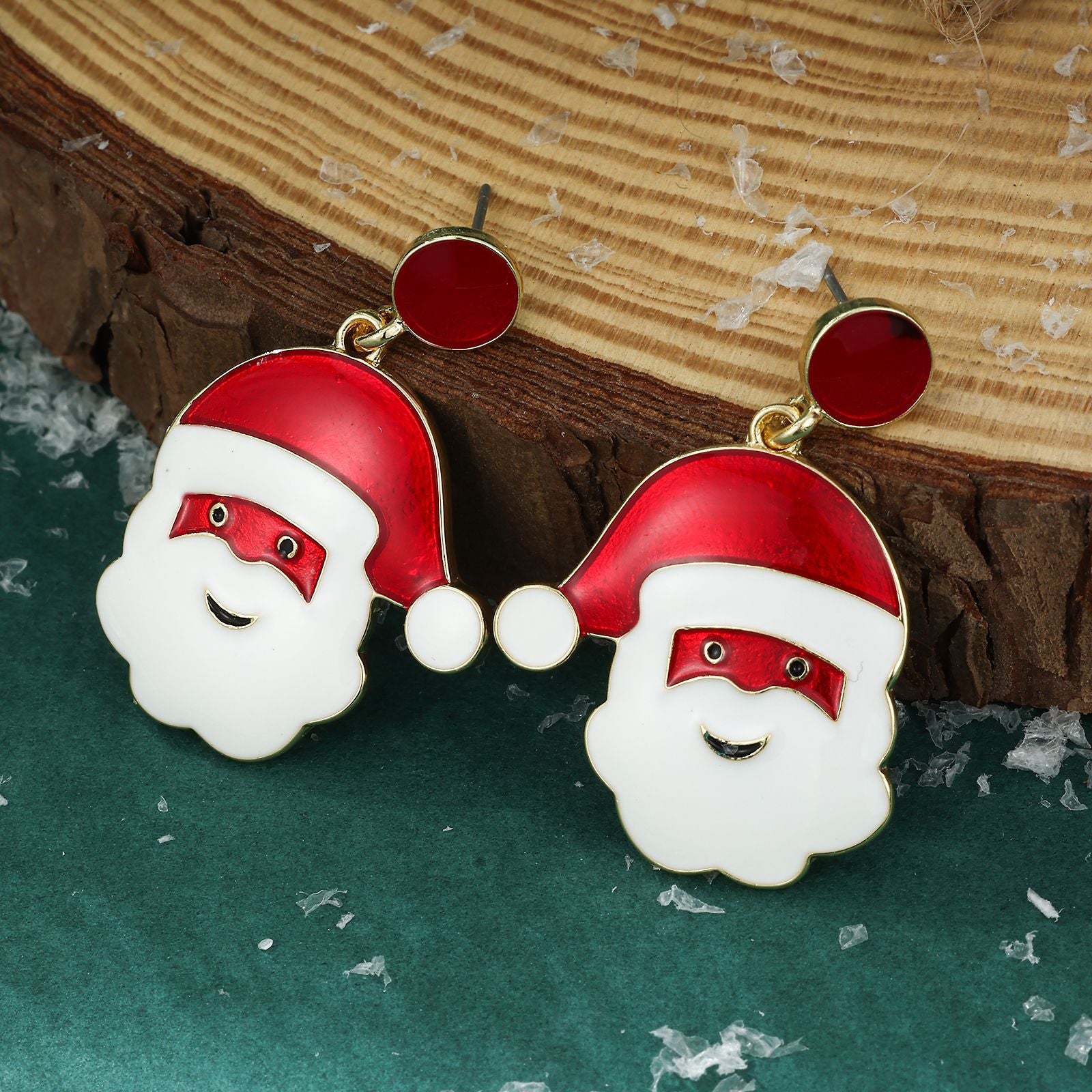 Wholesale Christmas Santa Snowman Bell Earrings For Women Zinc Alloy Party Wear Fashion Accessory
