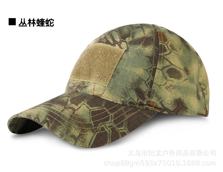 Wholesale Tactical camouflage outdoor python pattern sports Velcro baseball cap for men