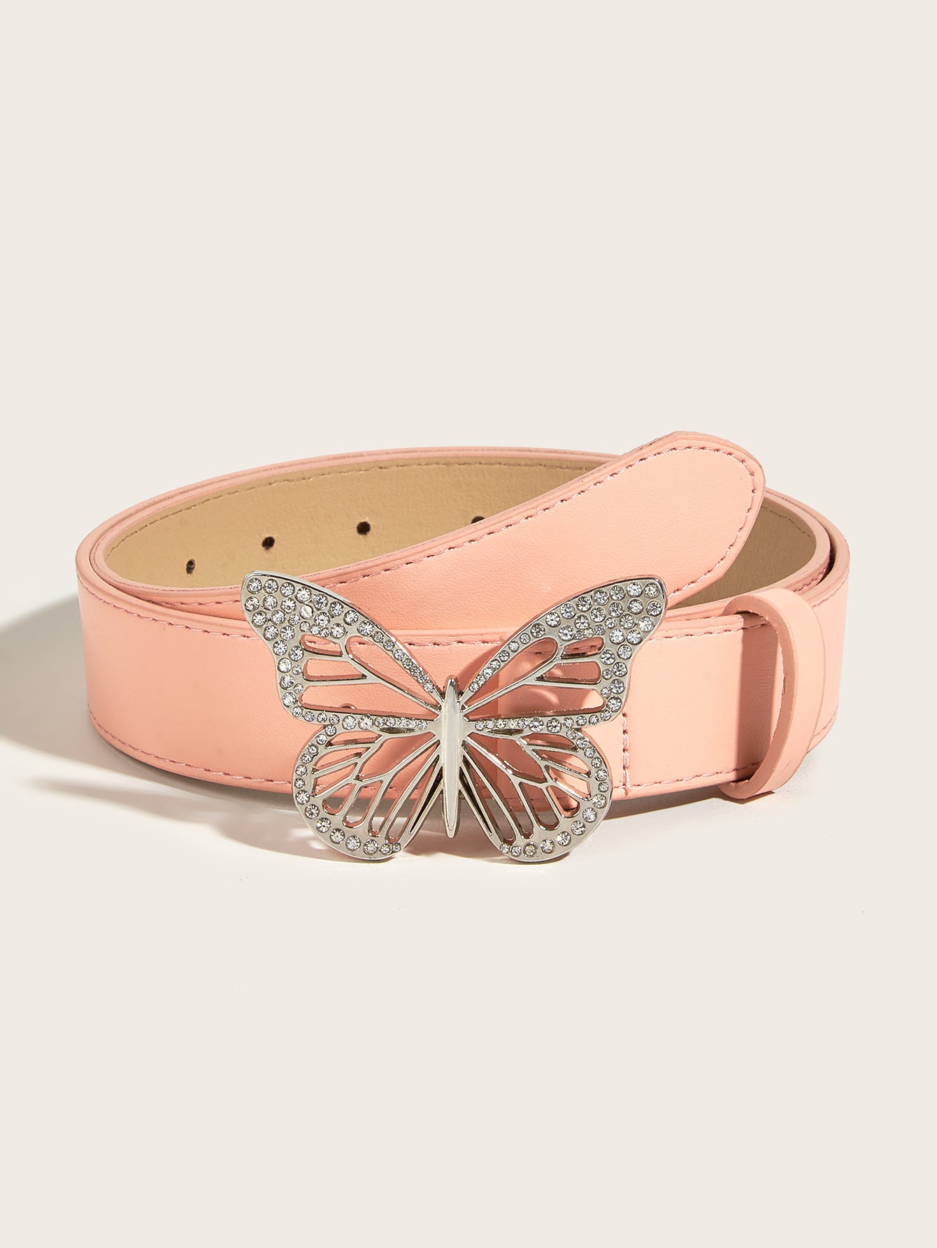 Whoelsale Metal Butterfly Diamond Buckle Belt