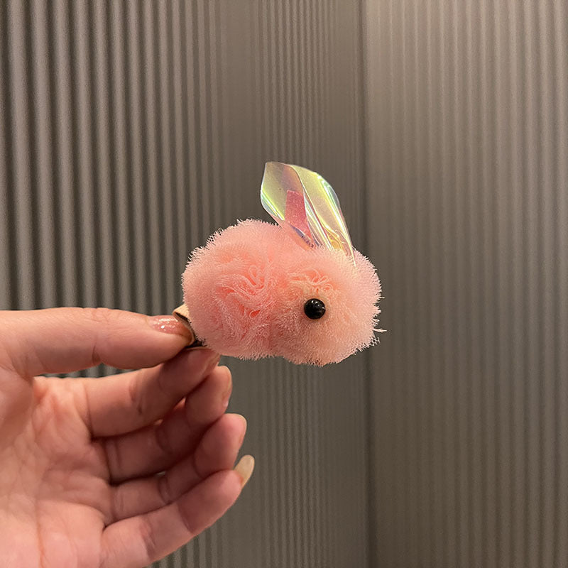 Wholesale Princess cartoon cute three-dimensional yarn ball bunny children's hairpin