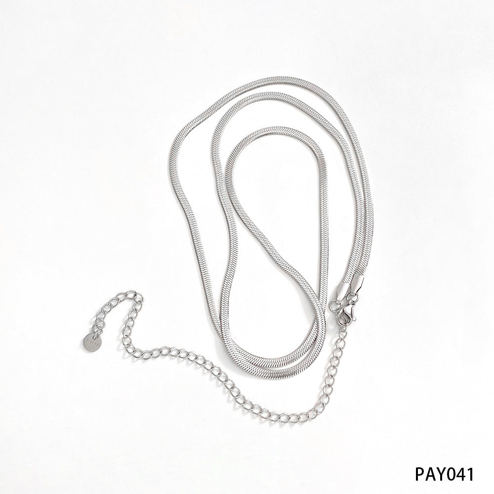 Wholesale Stainless Steel Double-layer Snake Bone Waist Chain