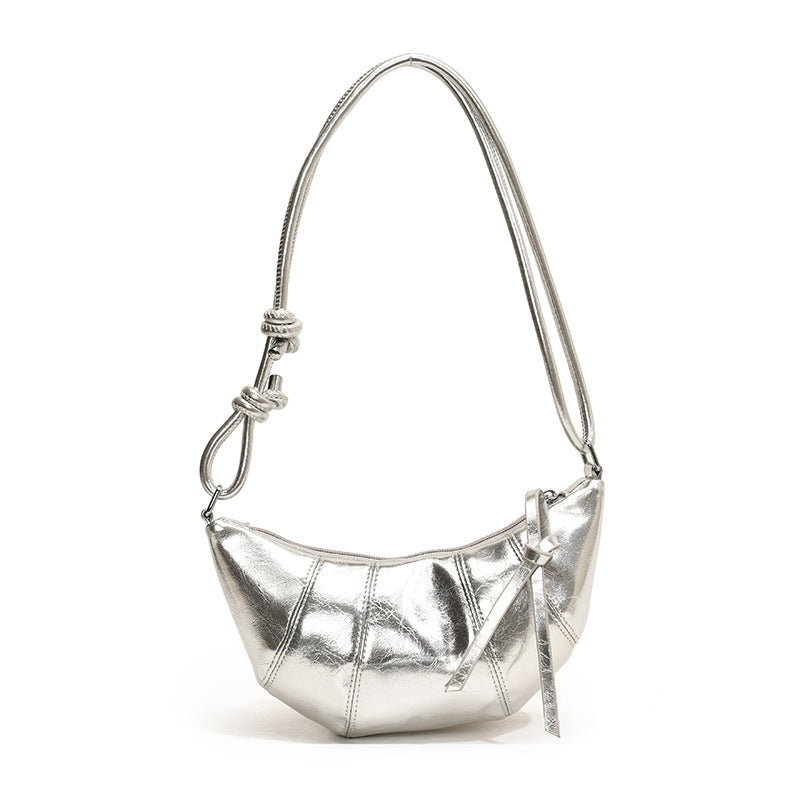 Wholesale Solid Color Versatile Crossbody Croissant Bag