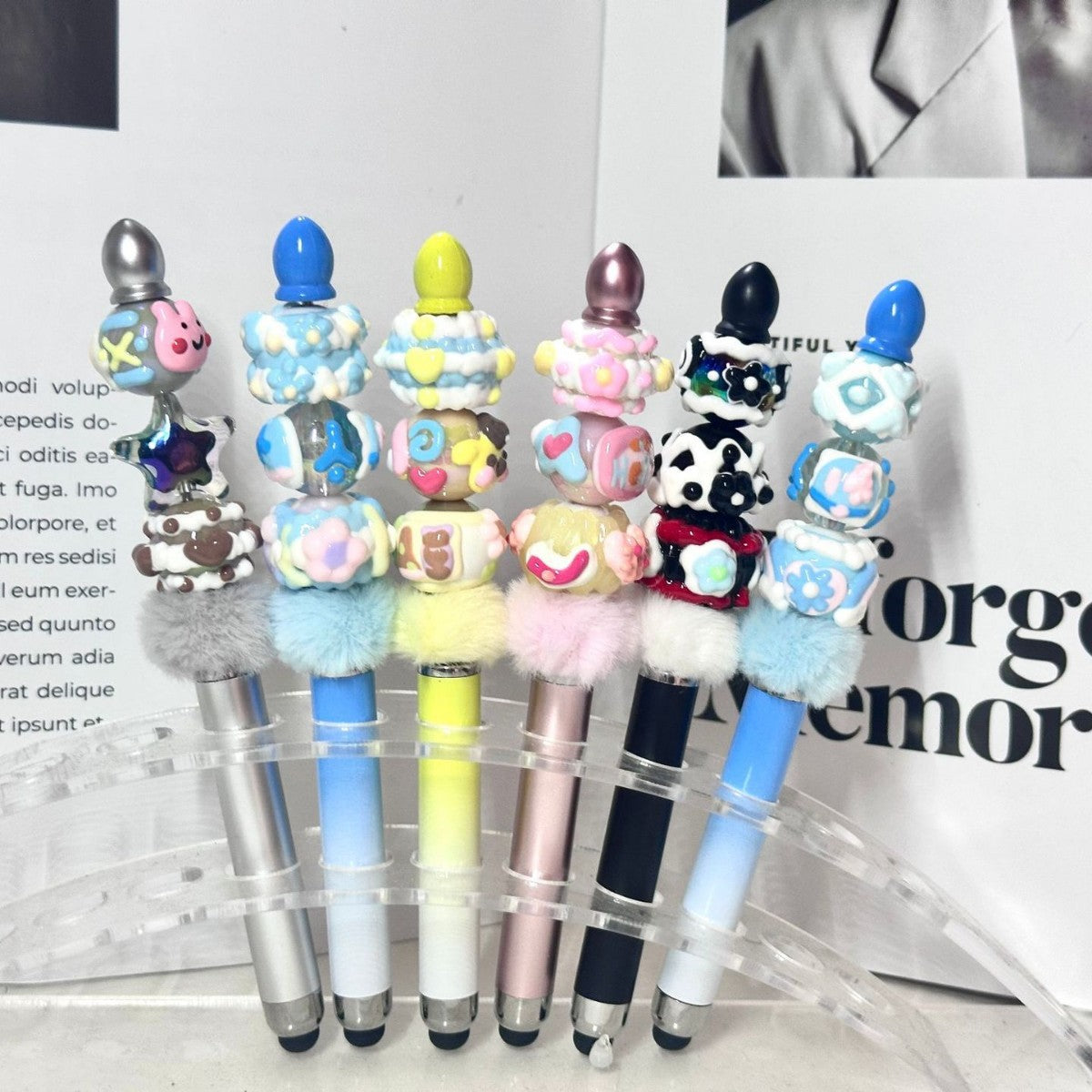 Wholesale  beaded pens Touchscreen dual-use