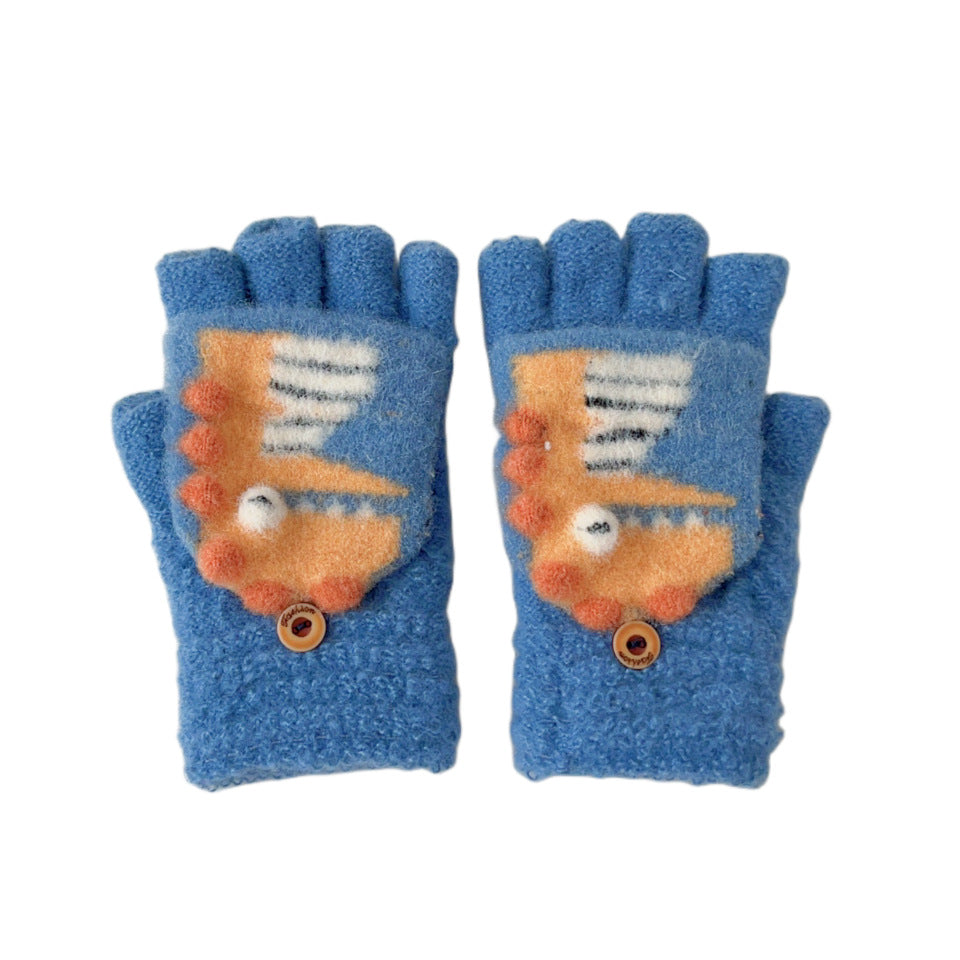 Wholesale Cartoon Woolen Knitted Children's Gloves