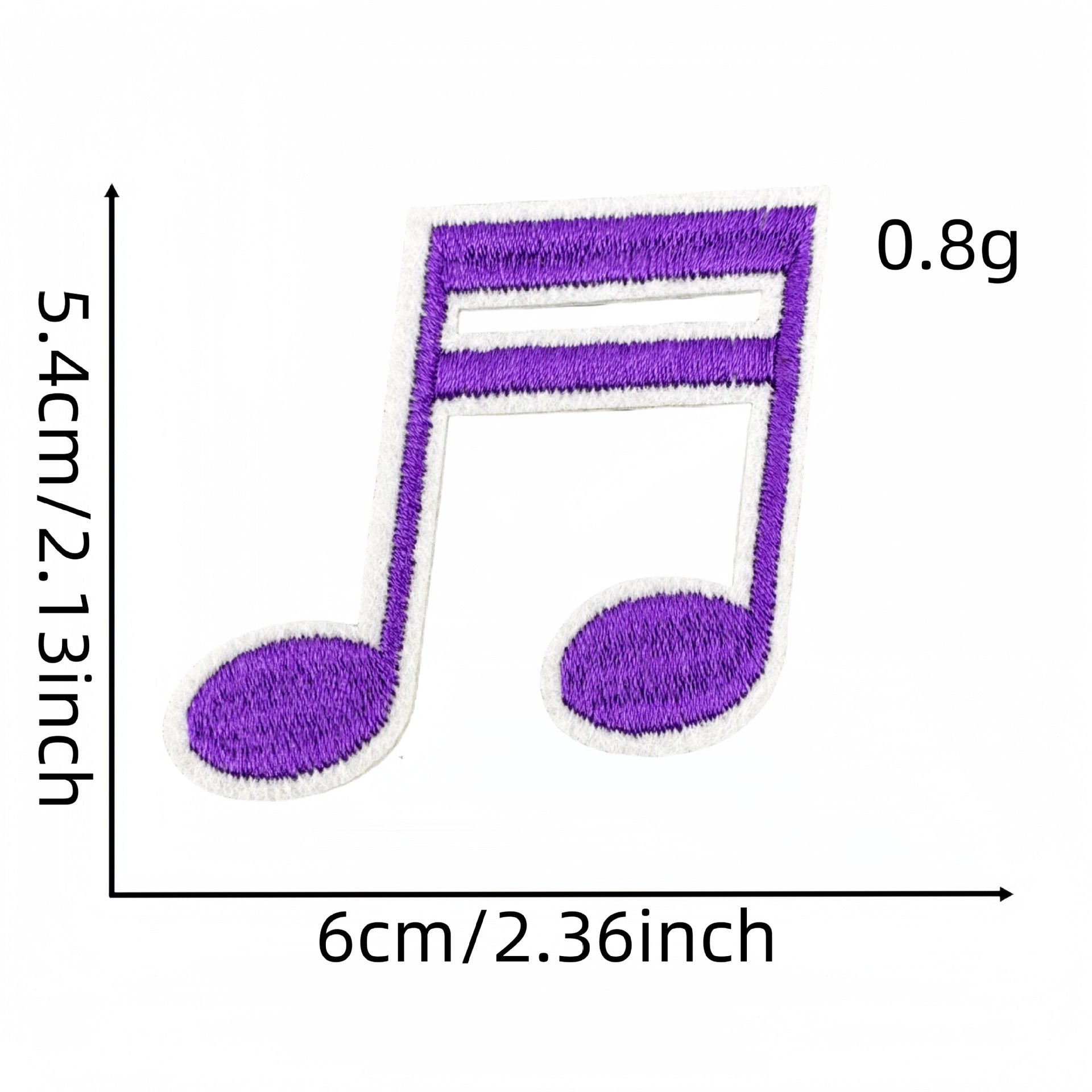 Wholesale Fashion Musical Note Iron On Cloth Patches For DIY Clothing Decoration Boutique Accessory