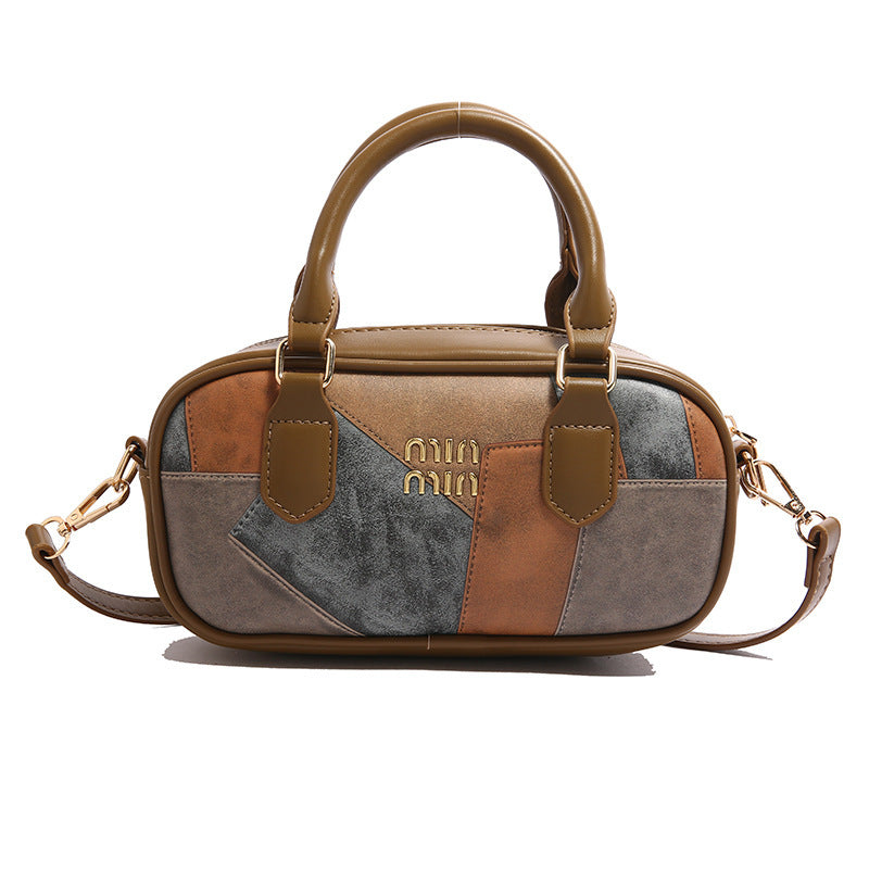 Wholesale Vintage Handheld Pillow Bag Single Shoulder Leopard Print Bag