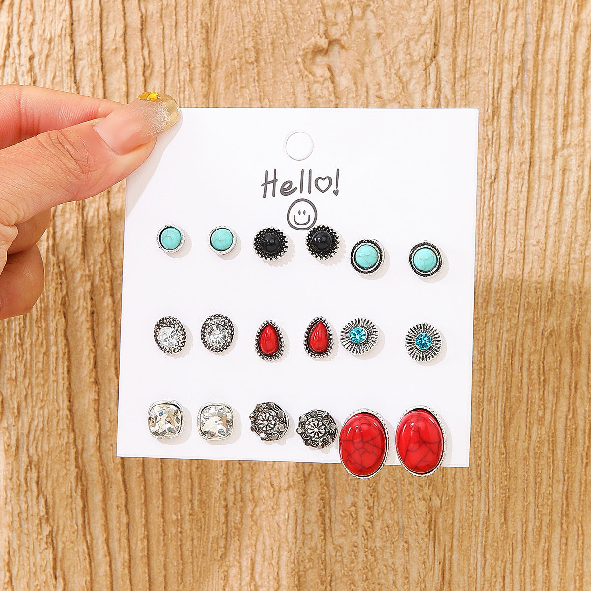 Wholesale Retro Tibetan Ethnic Teardrop Earrings Trendy Party Gift Fashion Accessory For Boutique Resale
