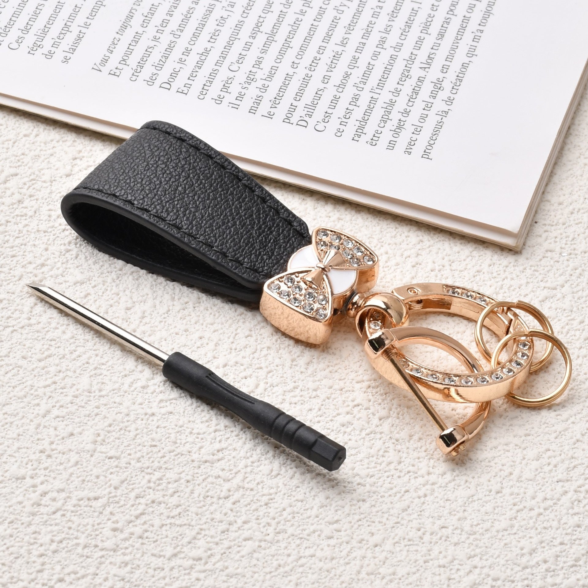 Wholesale Diamond Bow Bracelet Keychain
