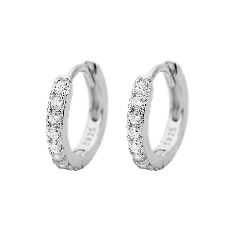 Wholesale Single Sided Diamond Earrings