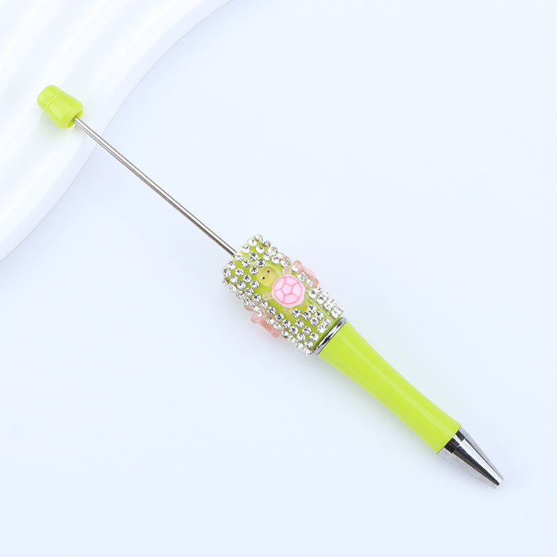 Wholesale Sugar set with diamonds  small turtle  crushed diamonds  beadable pens