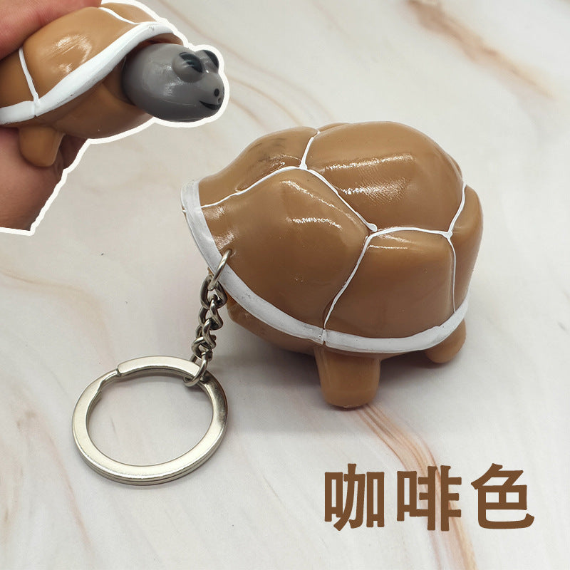 Wholesale Creative Decompression Venting Squeeze Turtle Hand Squeeze Venting Ball Keychain