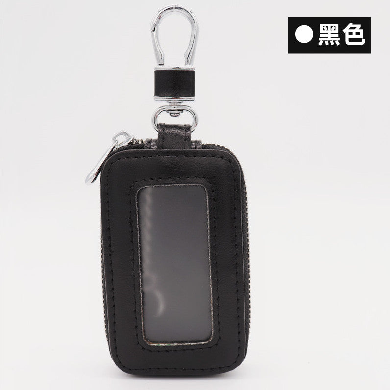 Wholesale Cowhide key storage bag coin purse home car key bag
