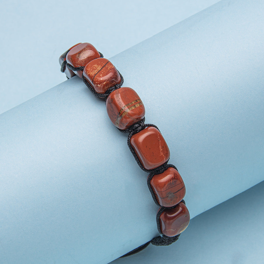 Wholesale Hand-woven colorful crystal rectangular adjustable bracelet