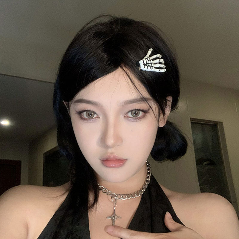 Wholesale Halloween Ghost Gothic Style Colorful Skull Devil Claw Clip