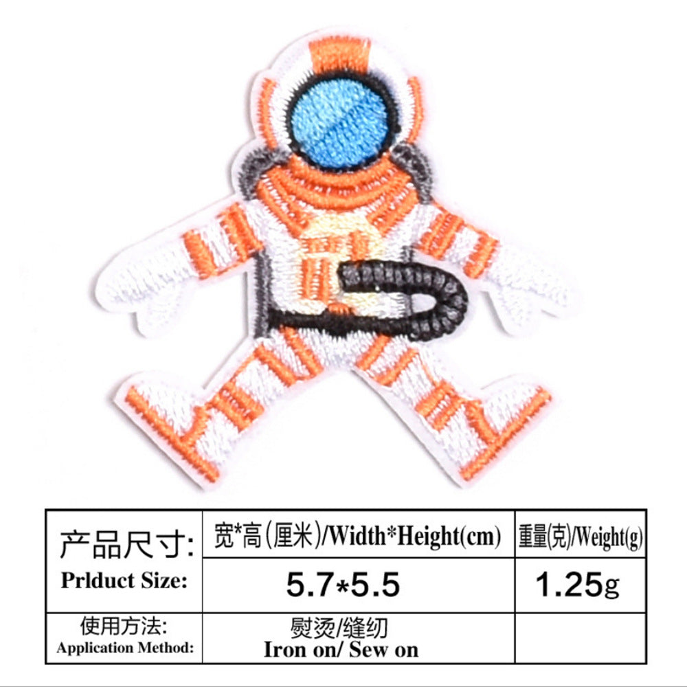 Wholesale Trendy Embroidered Space Astronaut Patch For Clothing DIY Accessory