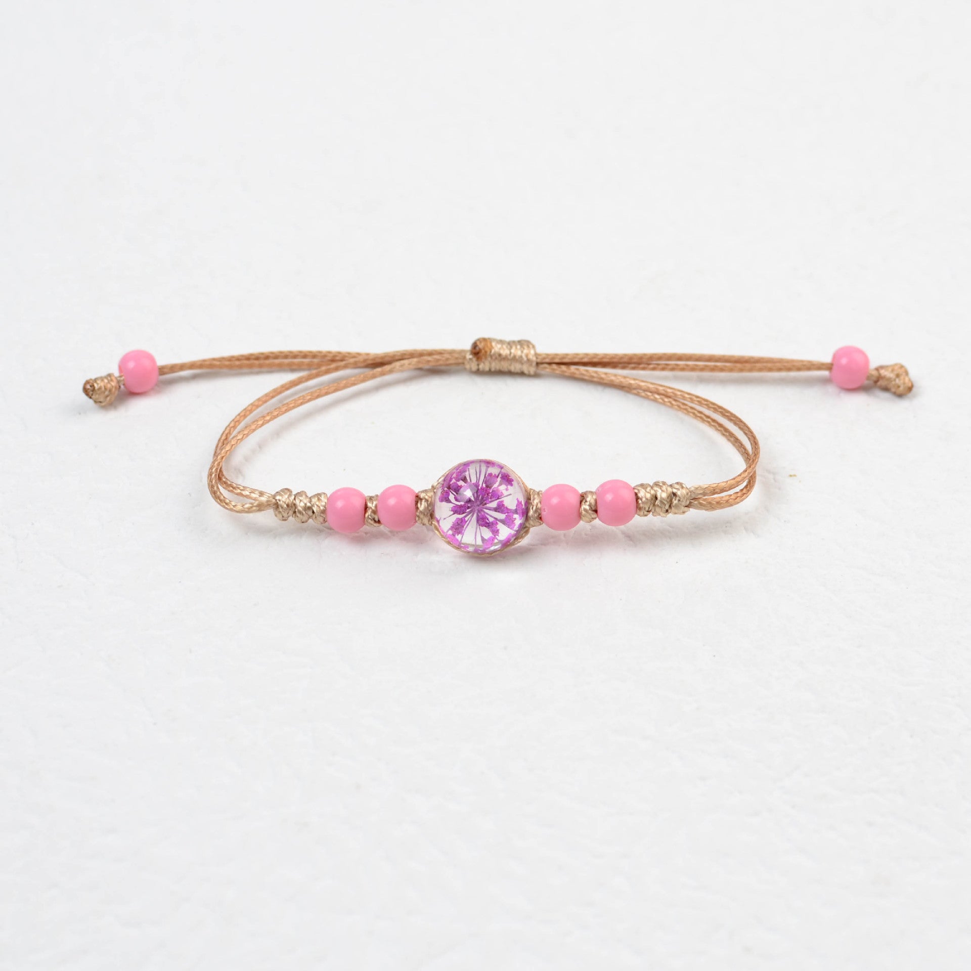 Wholesale Eternal Flower Hand woven Rural Style Bracelet