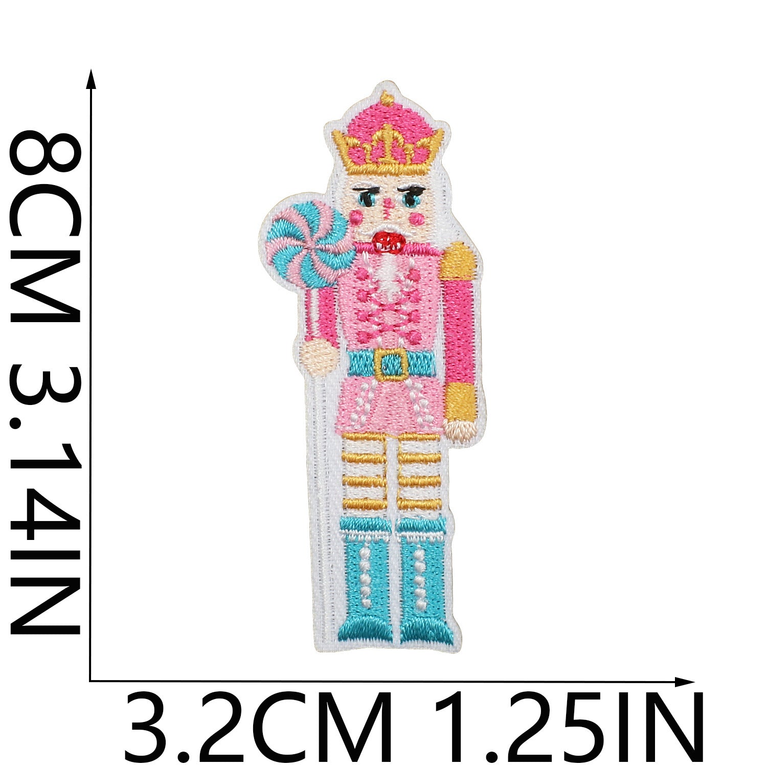 Wholesale Chic Polyester Embroidered Iron On Nutcracker Patch For Clothing Bags DIY Craft Accessory OLY Exclusive