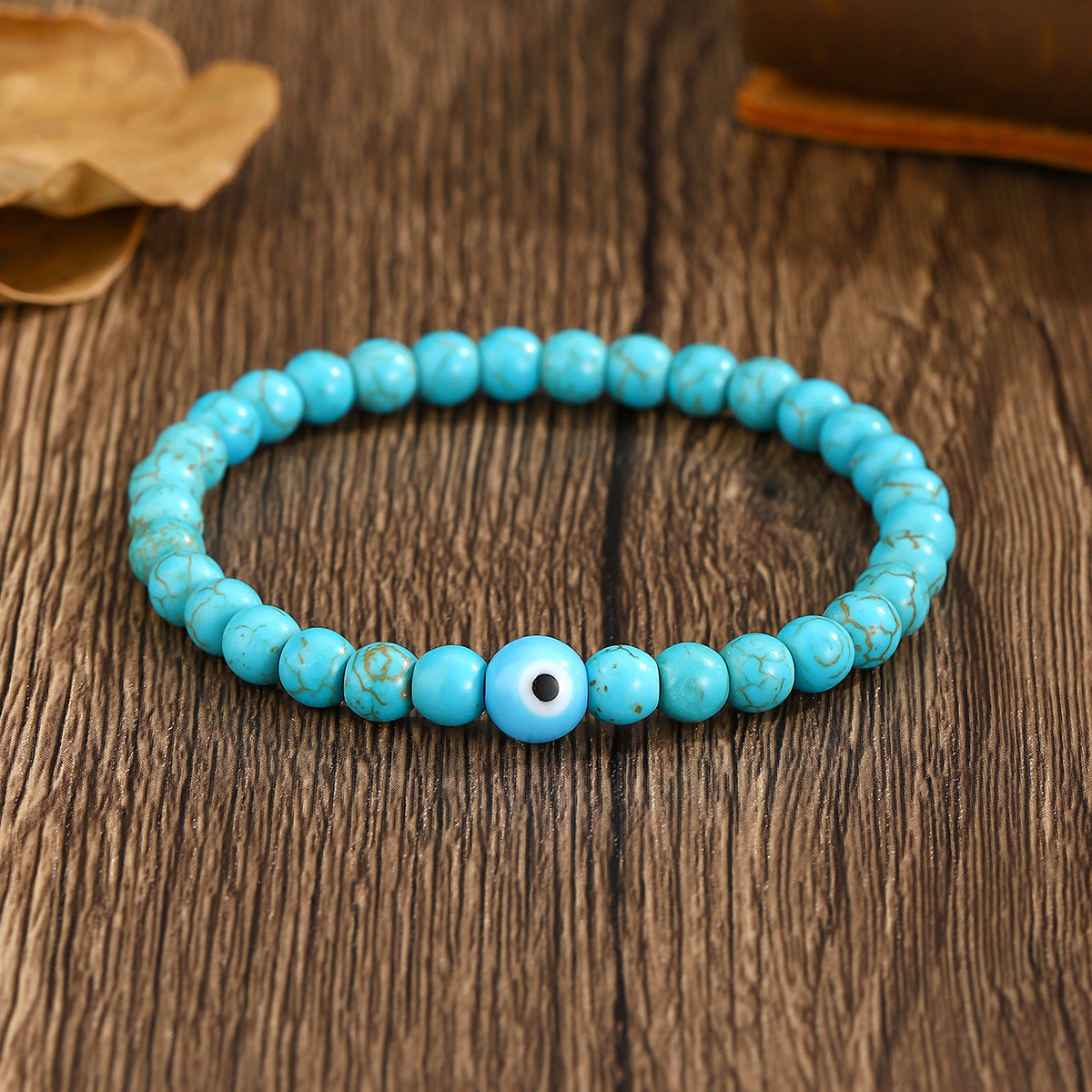 Wholesale White turquoise volcanic stone bracelet