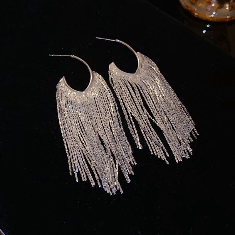 Wholesale Diamond Butterfly Flower Five Pointed Star Tassel Alloy Earrings