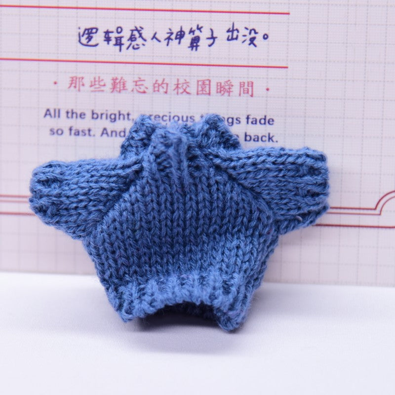 Wholesale Wholesale 10cm Handdog Doll Replacement Clothes Sweater Toy Cotton Doll Accessories Finished Dress-up Accessories