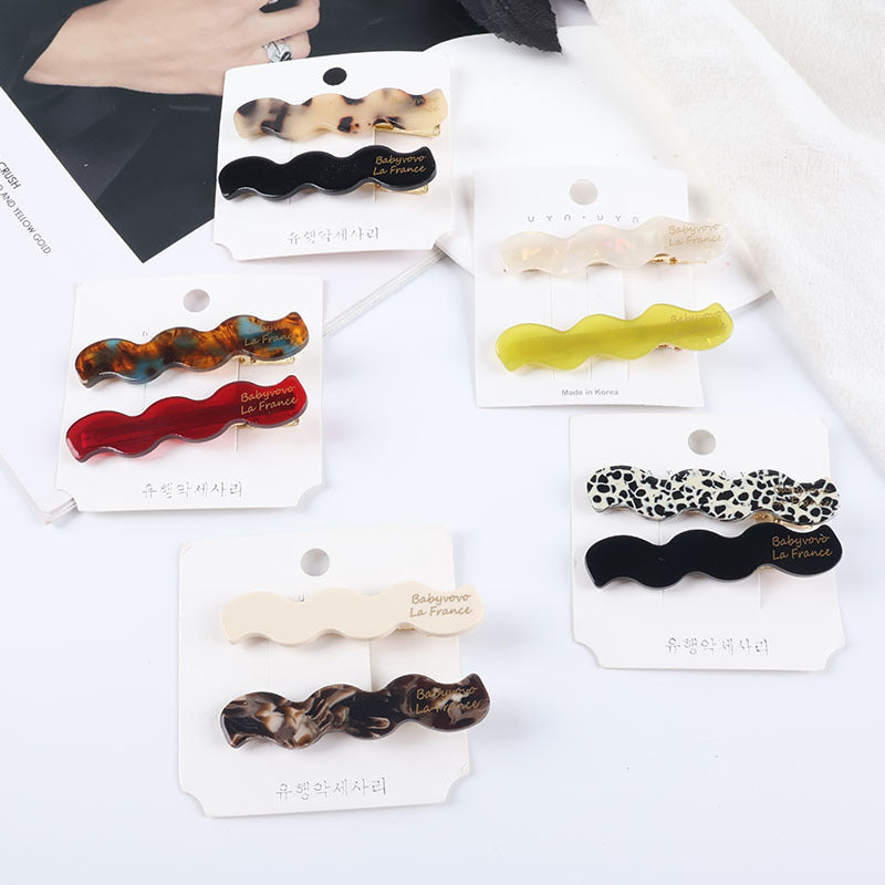 Wholesale Handmade Acetate Hair Clip Tortoise Shell Vintage French Style Women S Side Clip Hair Accessory