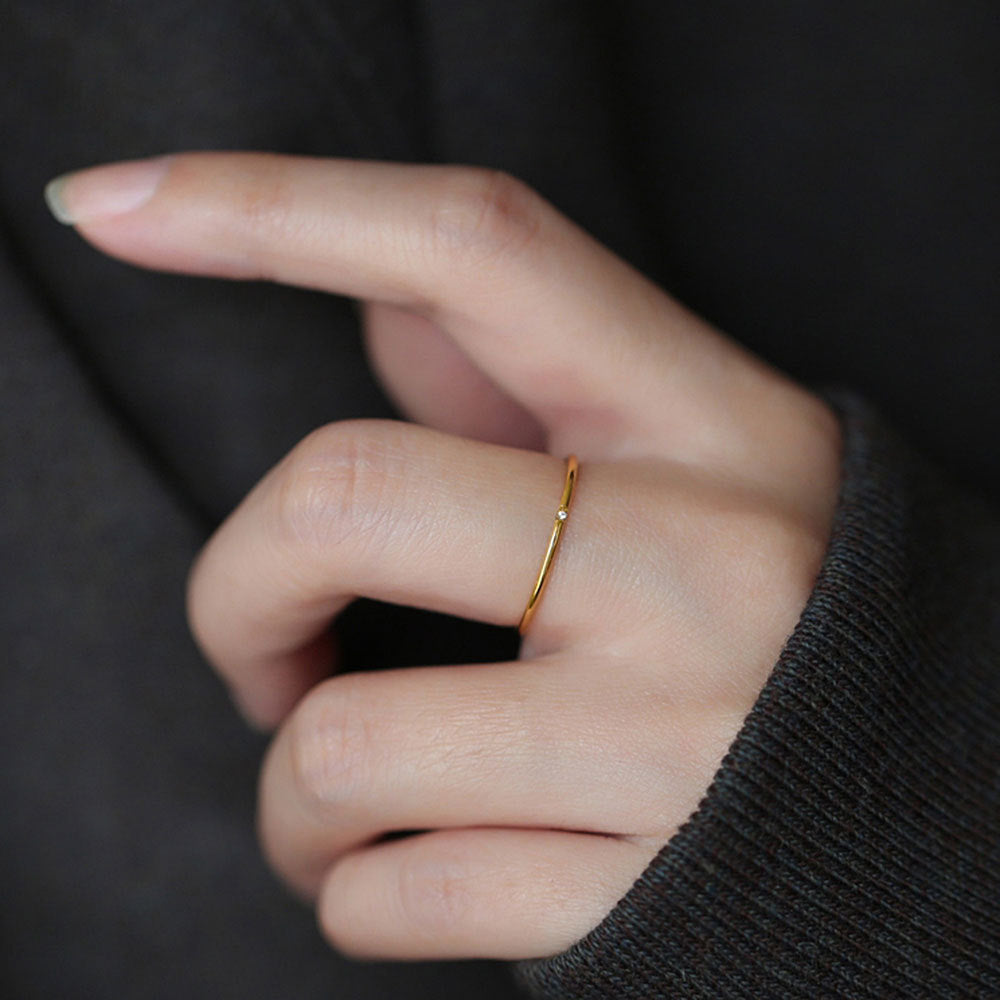 Anillo de oro de plata esterlina al por mayor