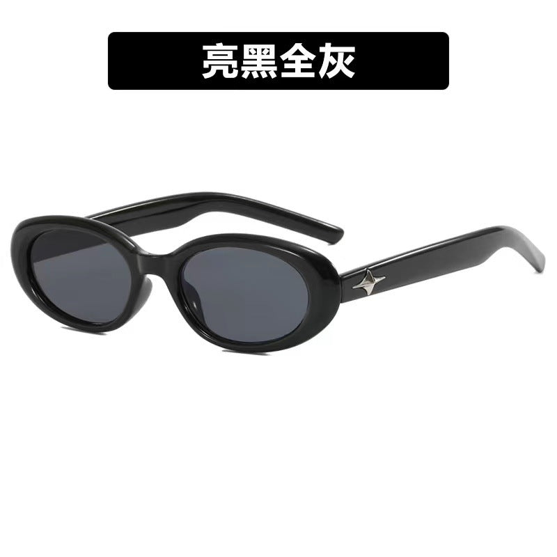 Wholesale Star Oval Anti-UV Fashion Trendy Sunglasses