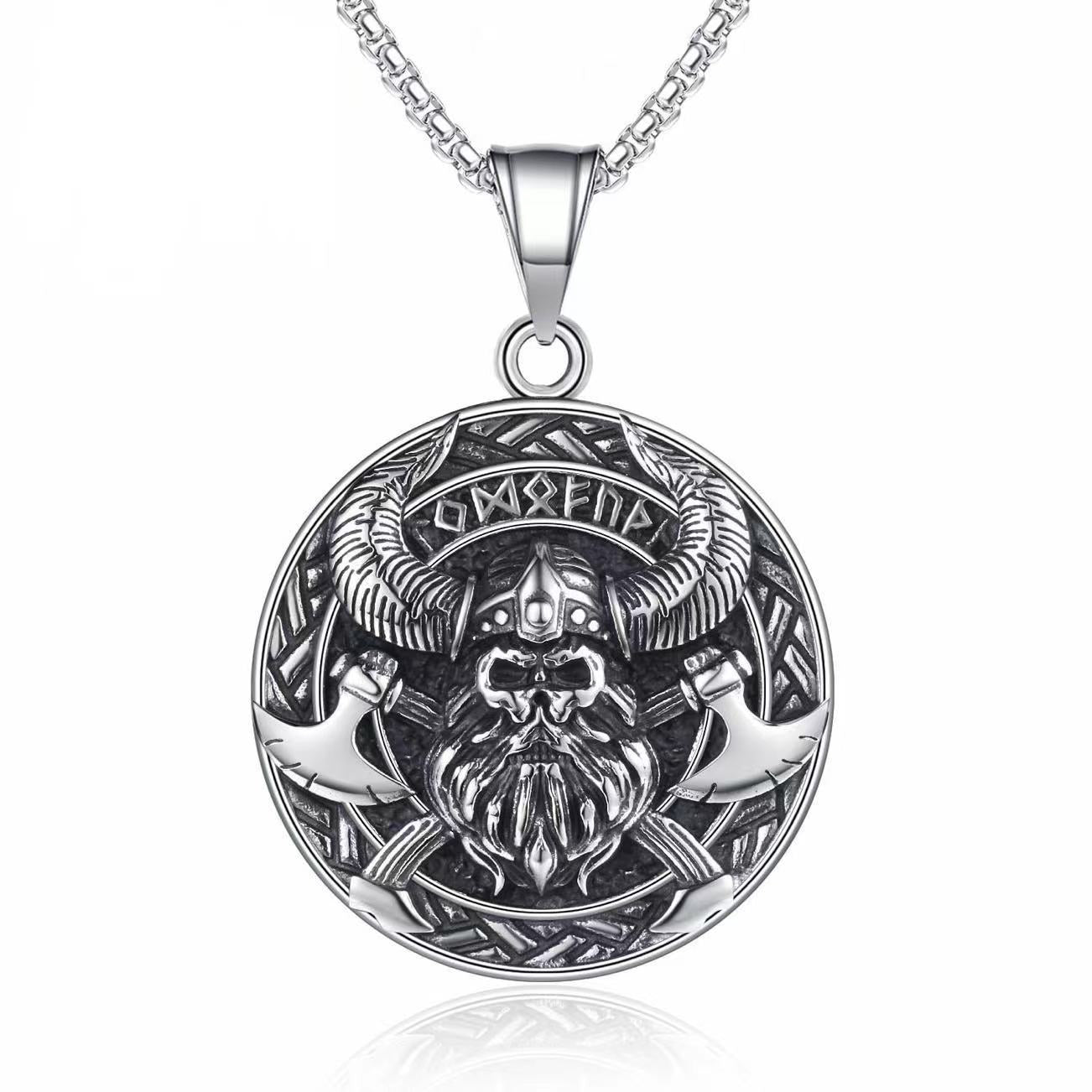 Wholesale Fashion  Hip-Hop Necklace for Men, Personalized Punk Style Steel Chain Pendan