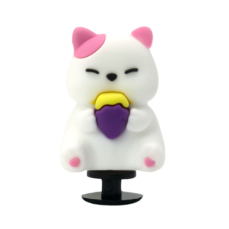 Wholesale 5pcs  Cute Animal Garden Kitten 3D Crocs Decorative Accessories