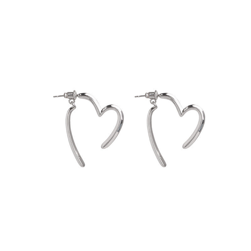Wholesale Heart Cross Earrings for Women Niche Design Retro Stylish Earrings