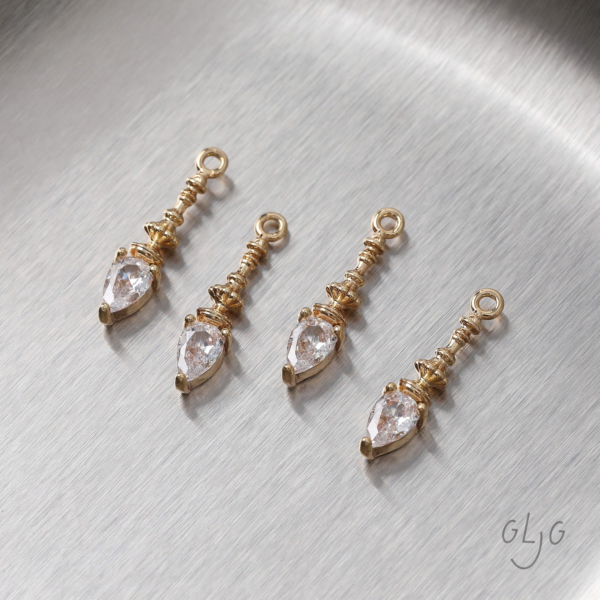 Wholesale Gold Plated Crystal Chandelier Pendant,  DIY Jewelry Making Supplies,  Boutique Resale