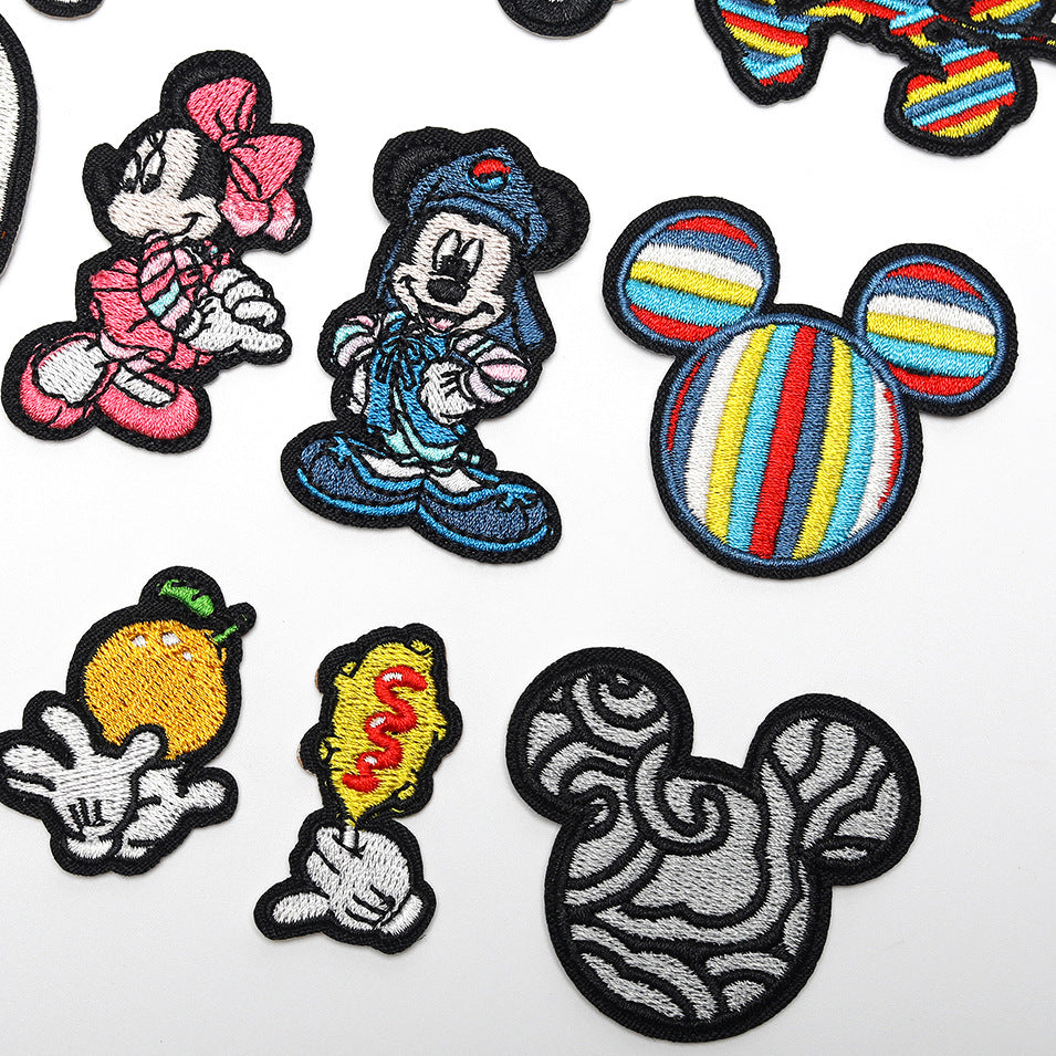 Wholesale Round Cartoon Mouse Embroidered Patch For Clothing Bags And Towels A Chic Decorative Accent OLY Exclusive