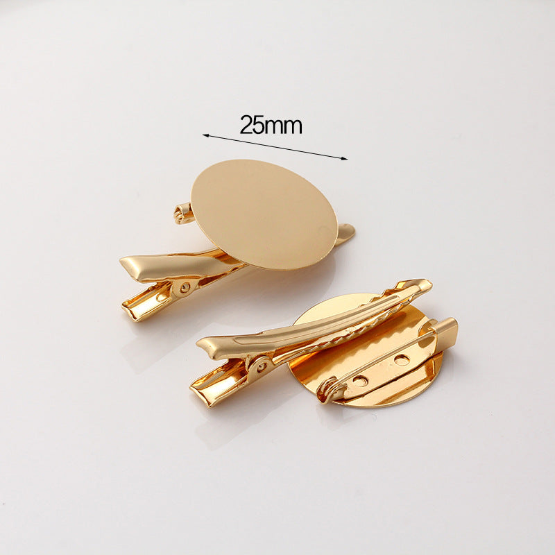 Wholesale Full Flat Multifunctional Disc Brooch Holder Homemade Corsage Badge Accessories Clip Buckle Handmade DIY Jewelry Accessories