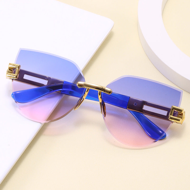 Wholesale PC Gradient Frameless Sunglasses