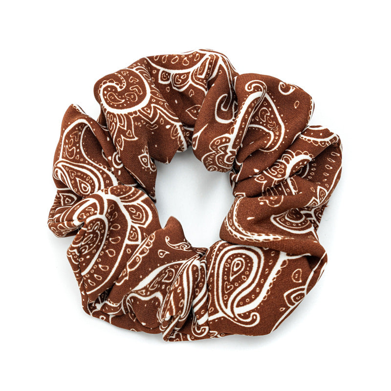 Wholesale Fabric Black and White Large Intestine Scrunchie