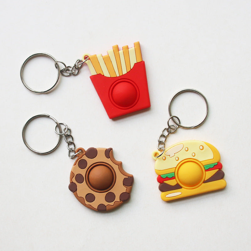 Wholesale PVC Unzip Donut Keychain