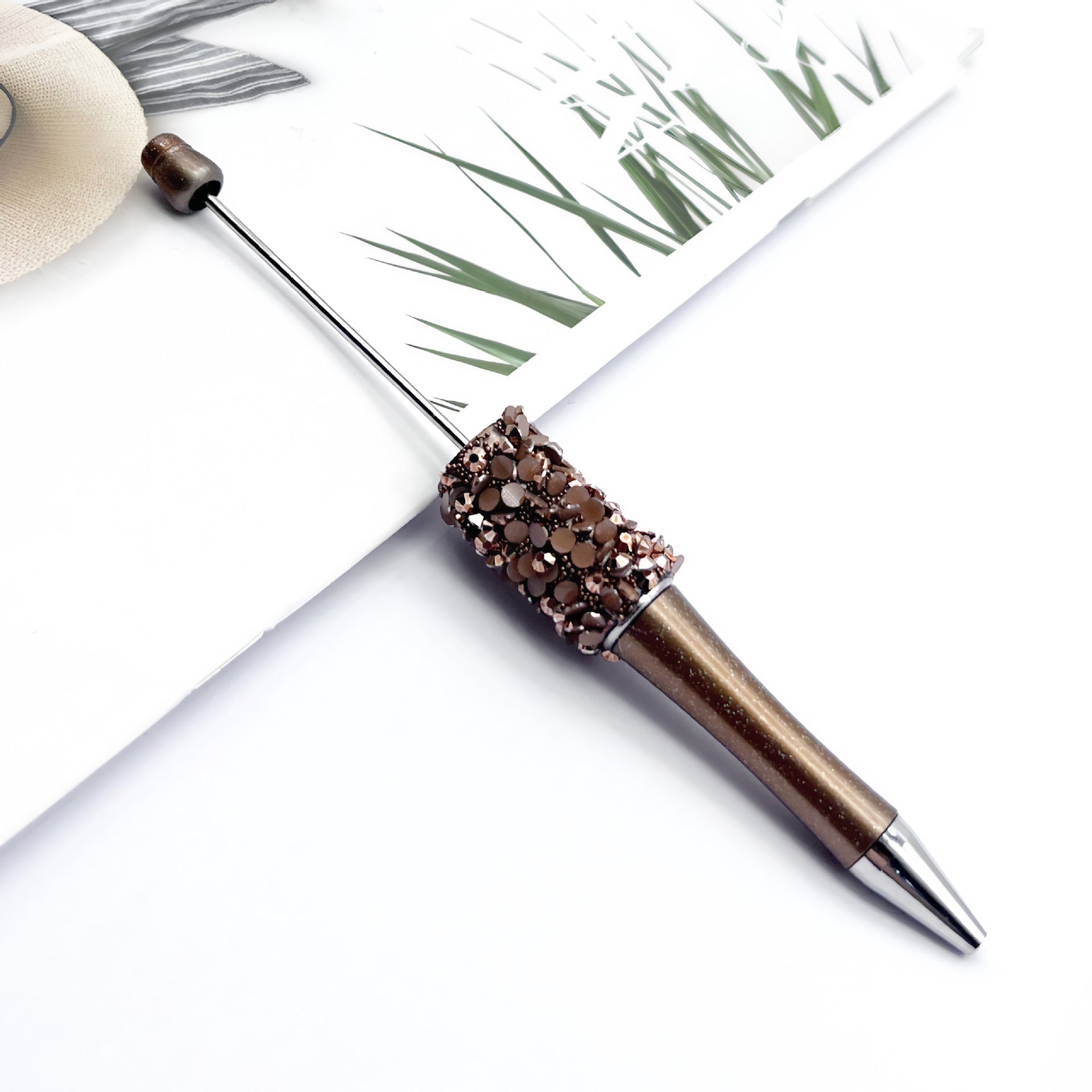 Wholesale Beadable Pens Petal Sequin Resin Diamond Ballpoint Pen