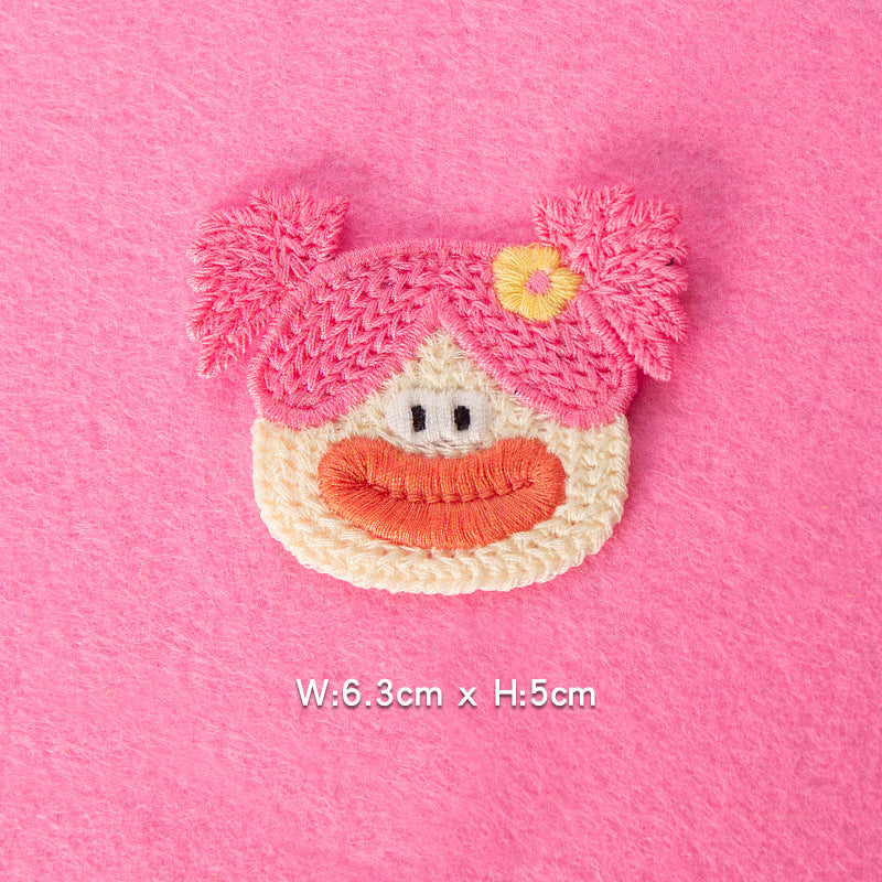 Wholesale Cartoon Pig Embroidered Patch Cute DIY Sewing Accessory For Clothing Towel Home Decor