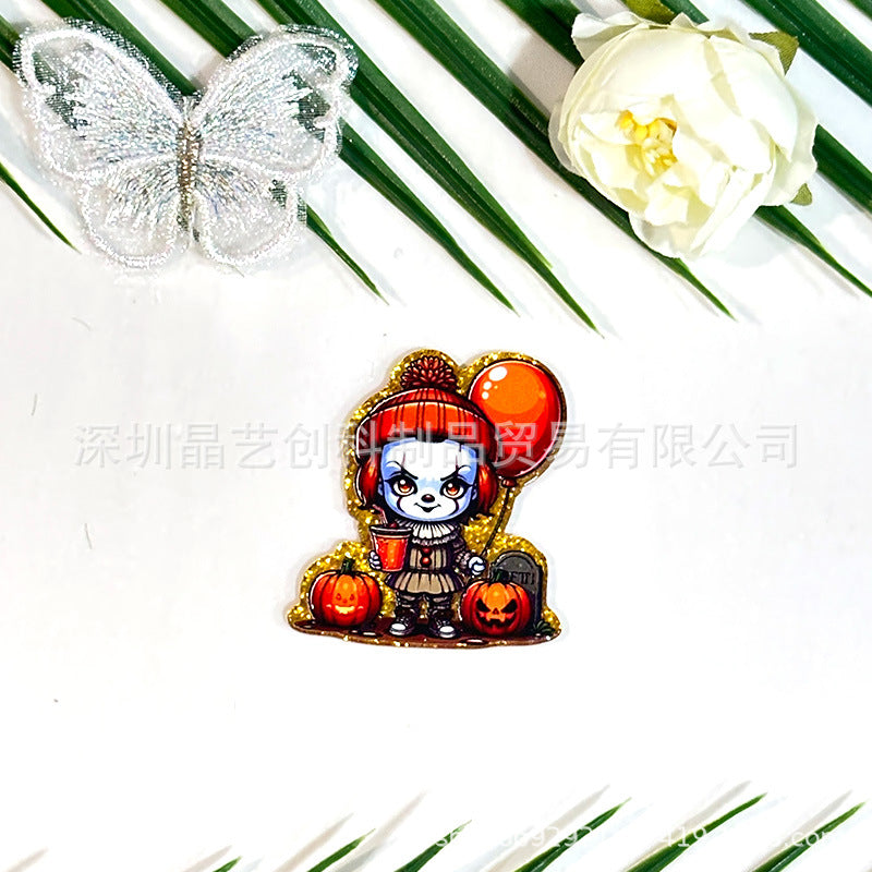 Wholesale 10pcs Halloween acrylic DIY accessories