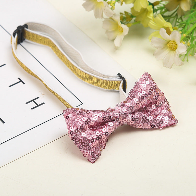 Wholesale children' s pet birthday bow tie birthday hat suit dog cat bow party