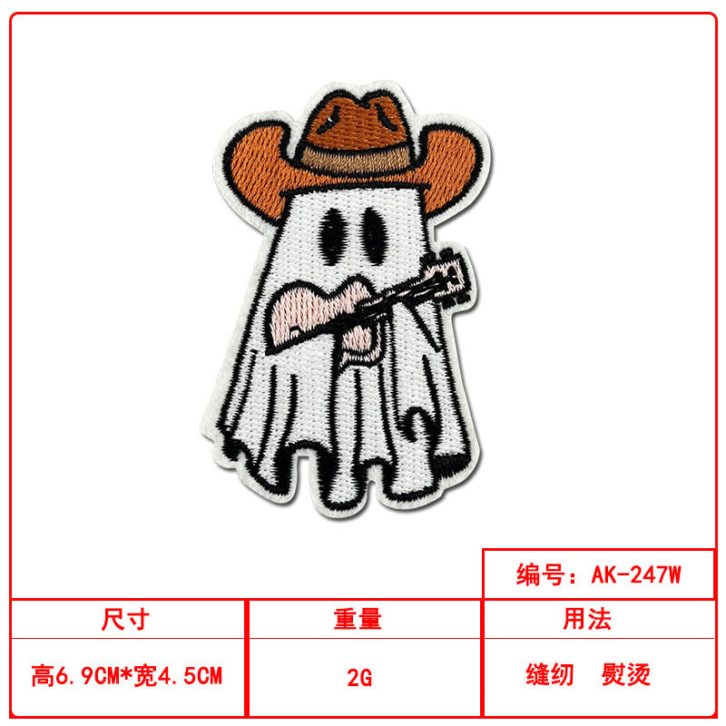 Wholesale Ghost Witch Embroidered Patch