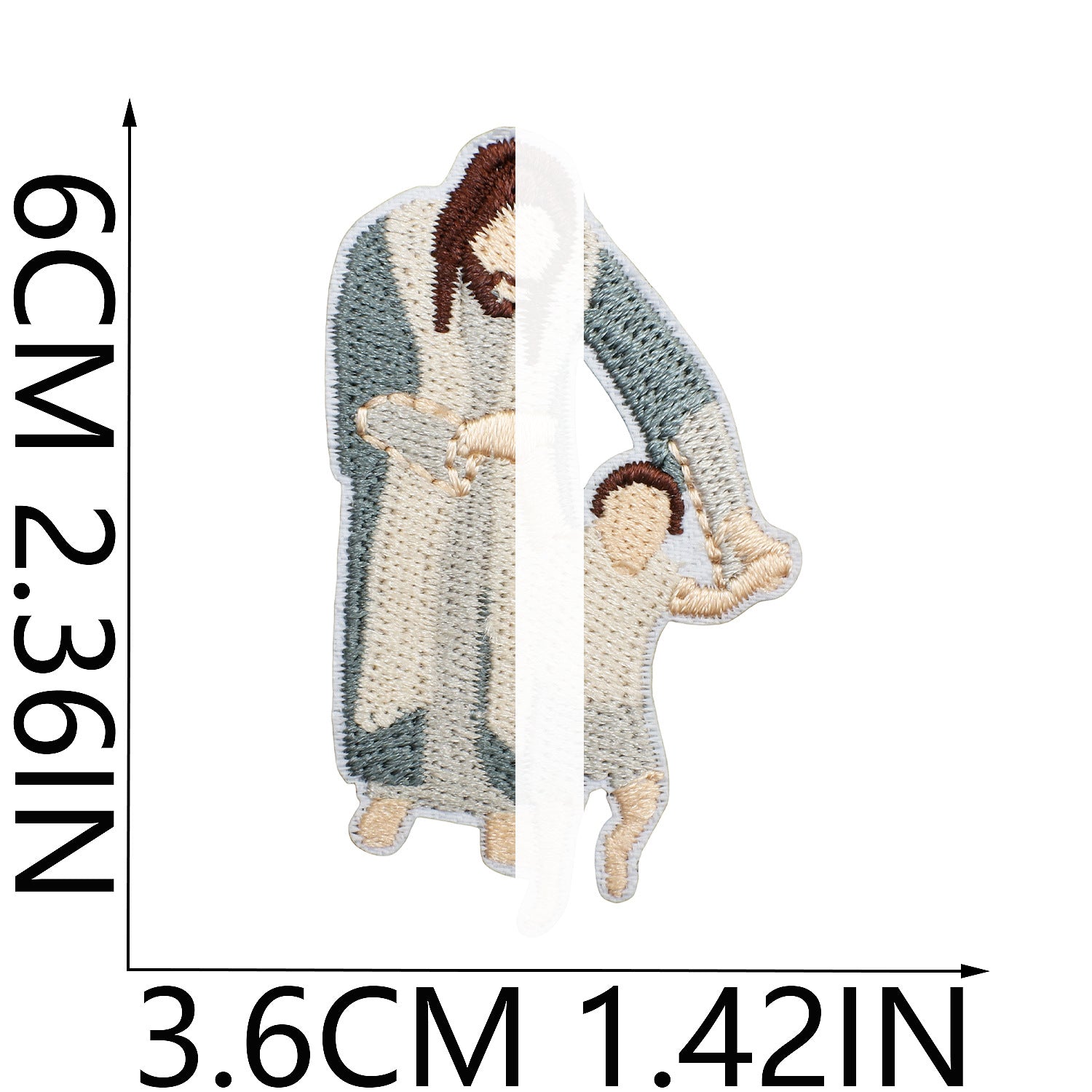 Wholesale Trendy Embroidered Iron On Patch Art Portrait DIY Decorative Clothing Accessory Craft Supply