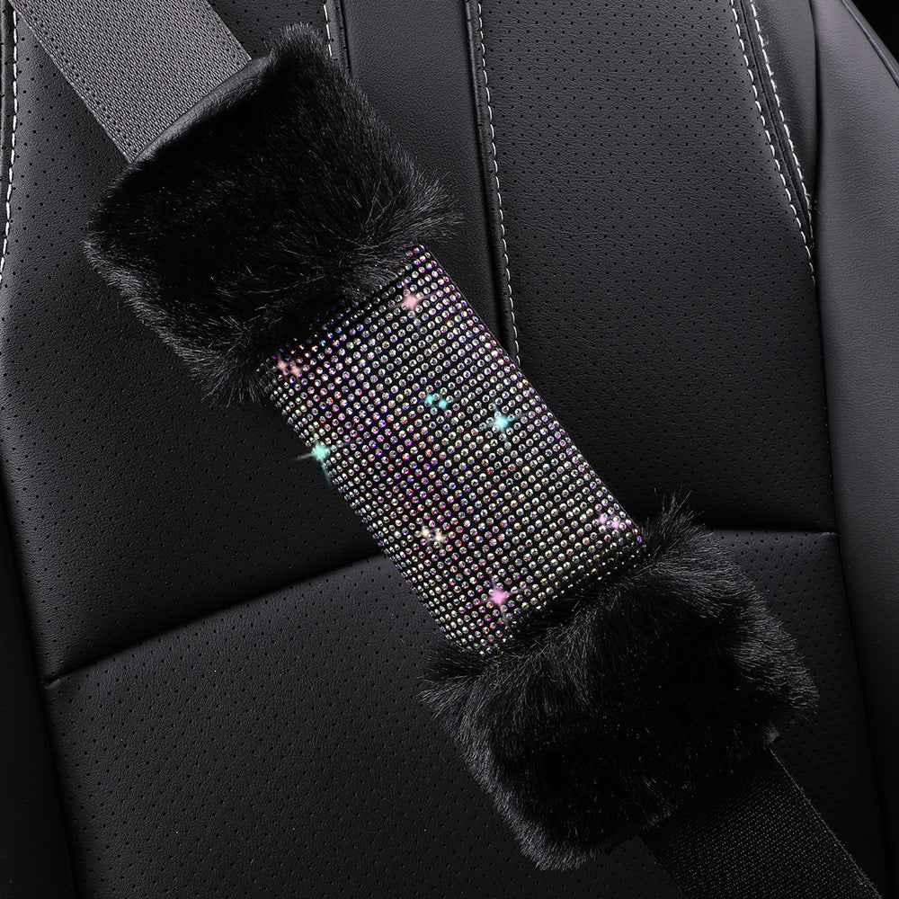 Wholesale Winter Plush Steering Wheel Cover with Diamonds