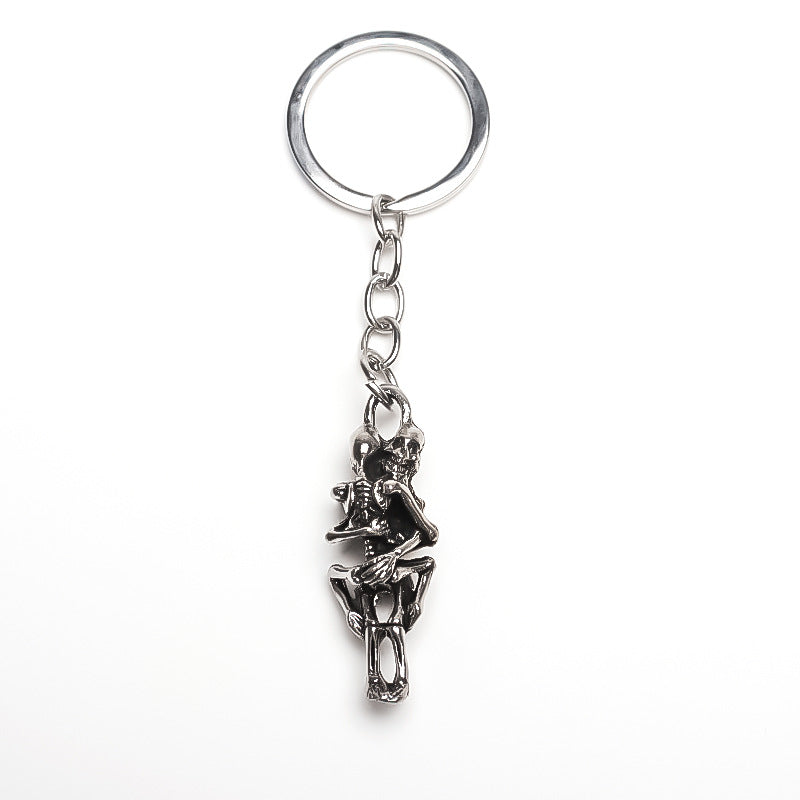 Wholesale Skull Pendant Street Alloy Pendant Keychain