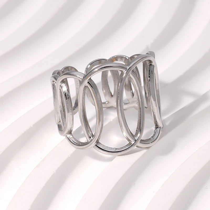 Wholesale Open-Style Stainless Steel Ring — Minimalist &  Understated Design ( Non-Fading)