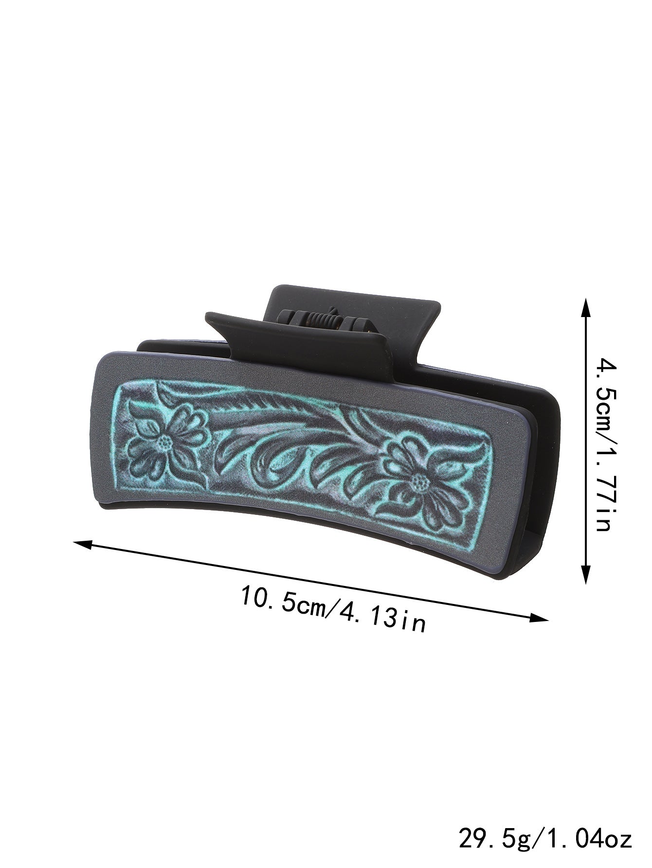 Wholesale Western Cactus Sunflower Faux Leather Hair Claw Clip Fashion Accessory Gift Boutique Resale