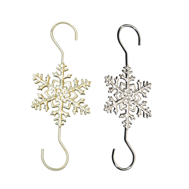 Wholesale Stainless Steel Christmas Tree Snowflake Flakes Holiday Decorations S Hooks